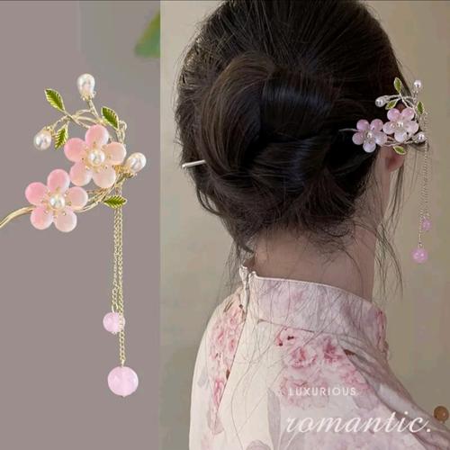 Jual Tusuk Konde Sanggul Bunga Rumbai Classic Chinese Hair Stick H116 ...