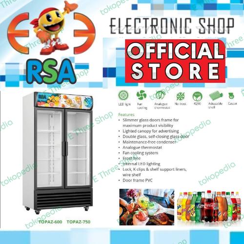 Promo Rsa Topaz 600 Ic Showcase Cooler 2 Pintu 568L No Frost - Topaz600 ...