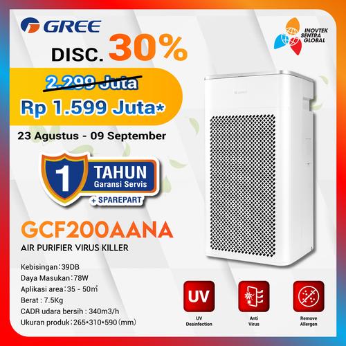 Promo Gree Air Purifier UV Virus Killer GCF200AANA Garansi Resmi