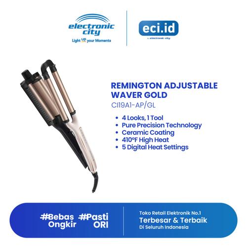 Promo Remington Adjustable Waver Curler Gold CI19A1-AP/GL di Electronic  City Indonesia Tokopedia