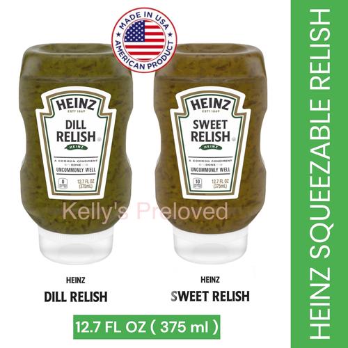 Jual HEINZ SQUEEZABLE RELISH 12.7 FL OZ DILL RELISH SWEET RELISH