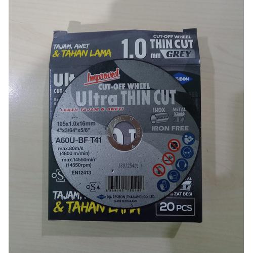 Jual Batu Potong Cutting Wheel Besi Ultra Thin Cut 4 inch 1mm - Kab ...
