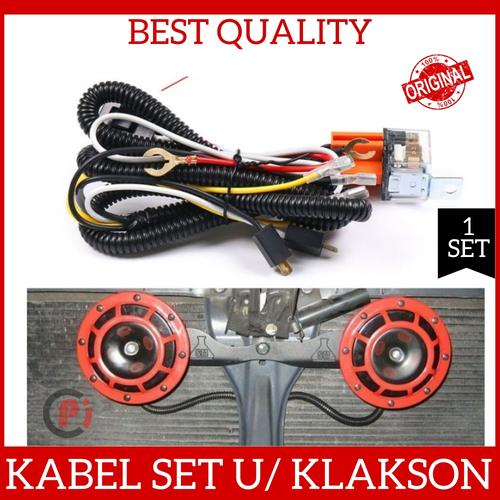 Jual Kabel Set Untuk Klakson Komplit Plus Relay Untuk Motor Mobil 12V