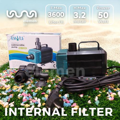 Jual AMARA AA 5200 AA5200 POMPA AIR CELUP FILTER AQUARIUM KOLAM