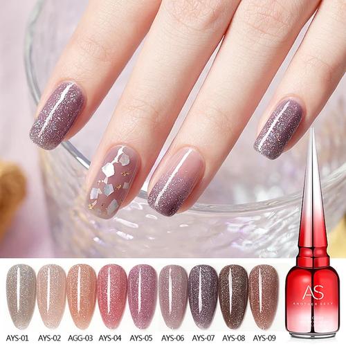 Jual AYS Nail Polish Gel Uv AS Glitter Series Kuteks kuku nail art 15ml
