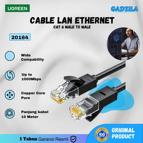 Câble Réseau Ethernet Patchcord RJ45 Cat 6 UTP 1000 Mbps 10 M