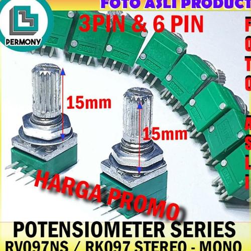 Lot De 5 Potentiomètres étanches RV097NS - Avec Plusieurs Options De Résistance - NEUF