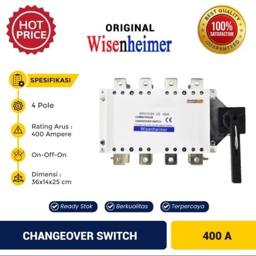 Jual CHANGE OVER SWITCH 4P 400A COS OHM SAKLAR MANUAL WISENHEIMER ...