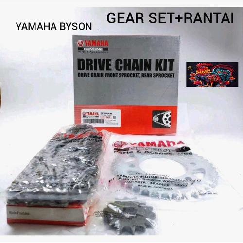 Jual GEAR SET + RANTAI 45P YAMAHA BYSON KUALITAS ORIGINAL Jakarta