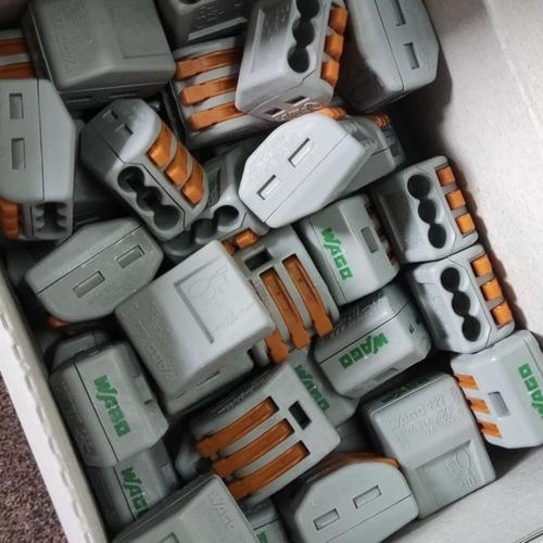 Jual wago 222-413 original quick connector 3p 3 pin konektor sambungan ...
