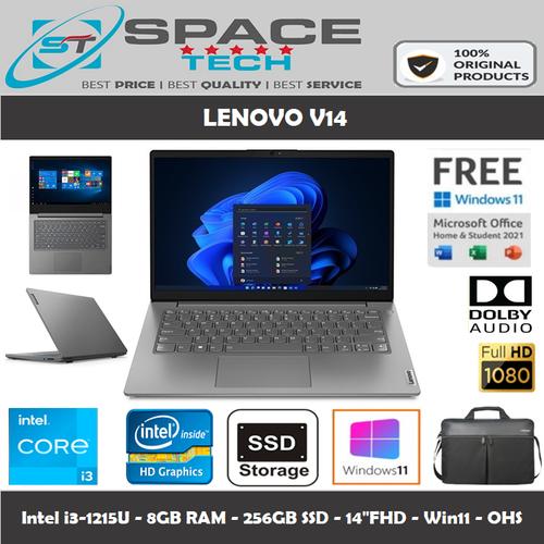 Promo Laptop Lenovo V14 i3-1215U 8GB 256GB SSD Intel UHD 14"FHD Win11 ...