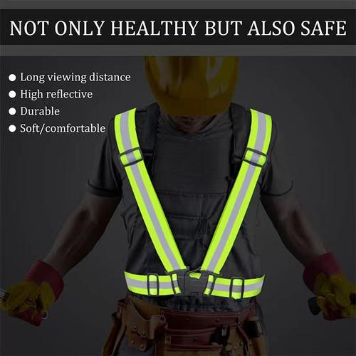 Jual Rompi Safety Karet Elastis V Gosave Safety Vest Proyek Sepeda /Hijau Jakarta Pusat