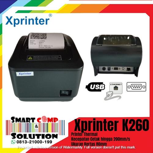 Jual Printer Thermal Struk Nota 80mm Xprinter K260 / K260 USB LAN