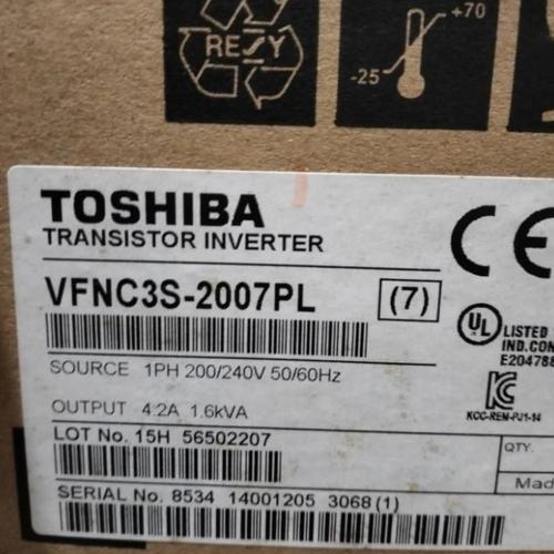 Inverter Toshiba VF-S15 0,75kW – Modello VFS15S-2007PL – Senza Scatola