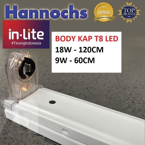 Jual Body / Kap / Rumah Kap Lampu TL T8 LED 120CM / 60CM - 18W-120CM ...