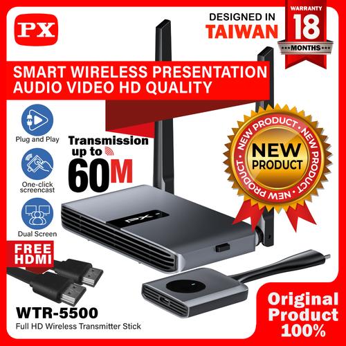 Promo Wireless HDMI Audio Video Transmitter Receiver Display TV PX WTR5500 Cicil 0 3x PX