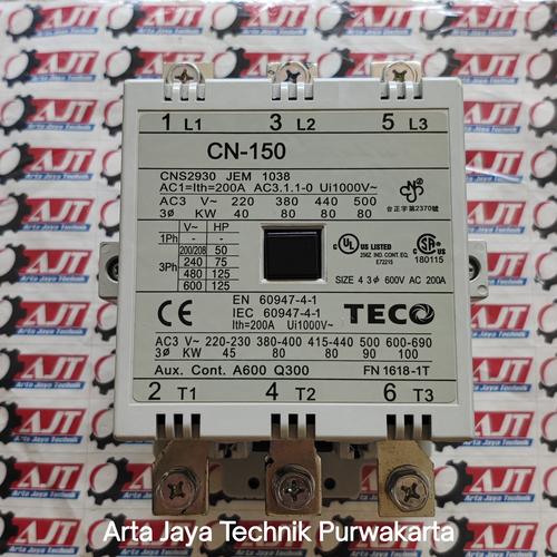 Jual Contactor CN-150 CN150 220V TECO - Kab. Purwakarta - arta jaya ...