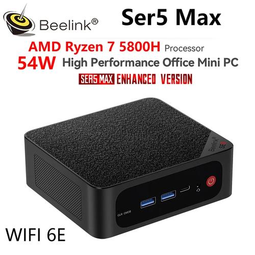 Ryzen 7 Beelink SER5 MAX Mini PC Win11 Pro AMD 5800H DDR4 32GB