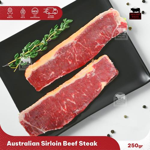 Promo Australian Sirloin Beef Steak 250gr Kota Bandung Healthywagyu