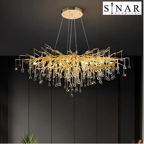 Jual Lampu gantung Long Ranting akar kristal kaca X6922D - Panjang 120 ...