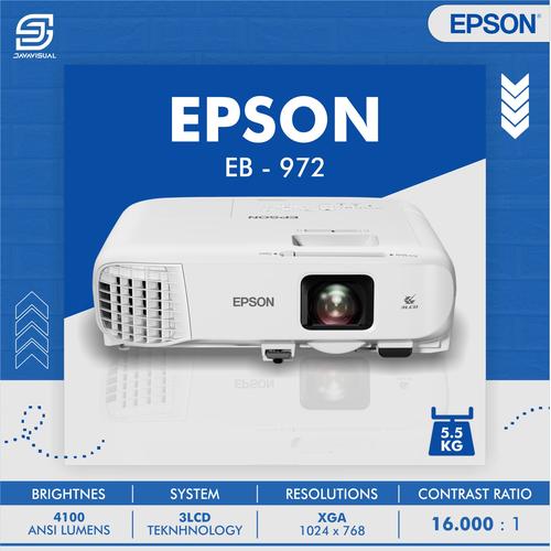 Jual Proyektor Epson EB972 LCD 4100 EB972 HDMI XGA Projector Garansi