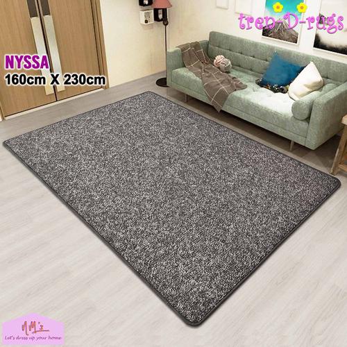 Promo Karpet polos solid alas lantai ruang tamu tidur permadani 160x230