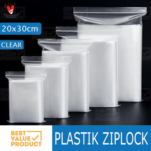 Jual PLASTIK ZIP LOCK 20 x 30 cm PLASTIK KLIP ZIPLOCK CLIP 20x30cm ...