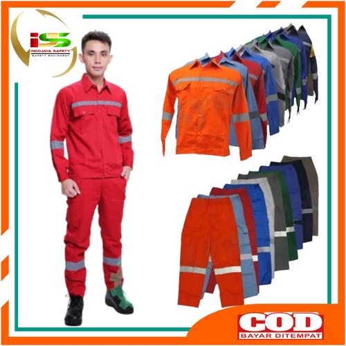 Jual Wearpack Safety Setelan Baju Celana / Baju Seragam Kerja Lengan ...