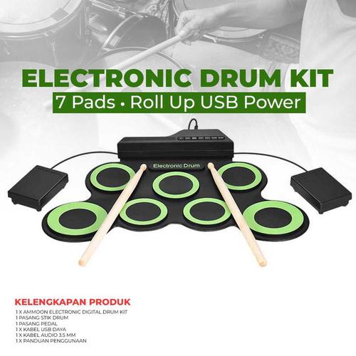 Jual Drum Set Elektrik Dram Band Kit Digital Perkusi Simbal Listrik Orjen Jakarta Barat