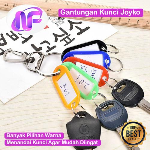 Jual Gantungan Kunci Label Joyko Name Tag Penanda Kunci Loker Key Ring ...
