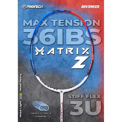 36lbs Promo RAKET BADMINTON PROTECH MATRIX NANO Z |FREE STRING & GRIP | MAX ...