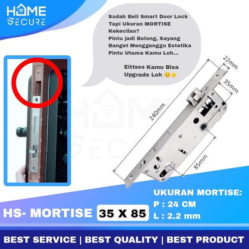 Jual Mortise Smart Door Lock Universal Body Kunci Smart Lock Bardi