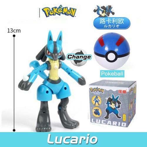 Jual Pokeball Lucario Pokeball Deformation Figure Lucario Riolu ONE ...
