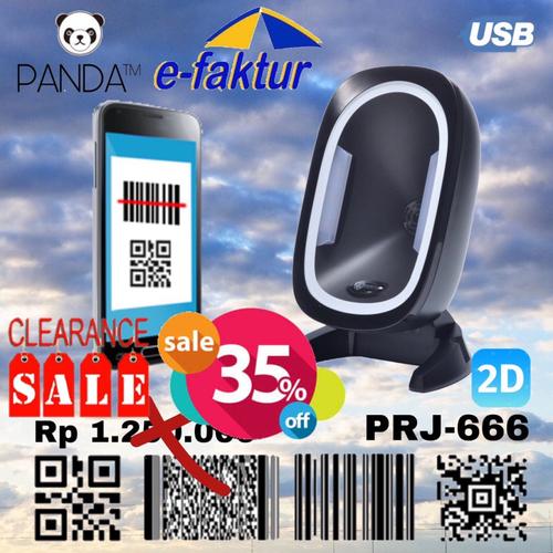 Jual BARCODE SCANNER EFAKTUR 2D PANDA PRJ870 (QR CODEPDF 417EFAKTUR