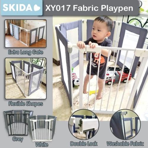Promo PAGAR BERMAIN ANAK BAYI XY017 FABRIC PLAYPEN Pagar Pengaman Anak