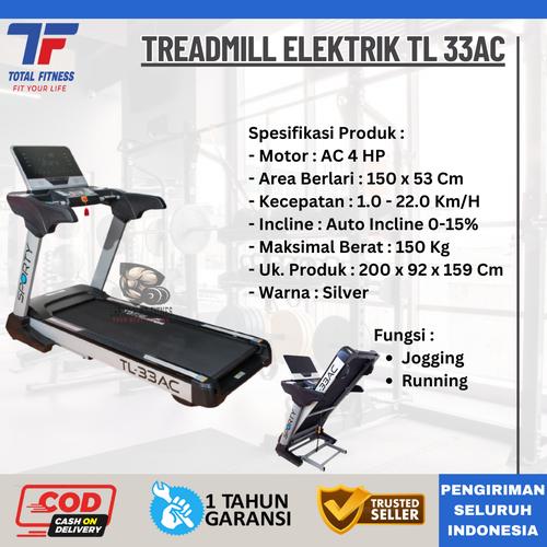 Jual Treadmill Elektrik Type TL-33AC Treadmill Listrik HP