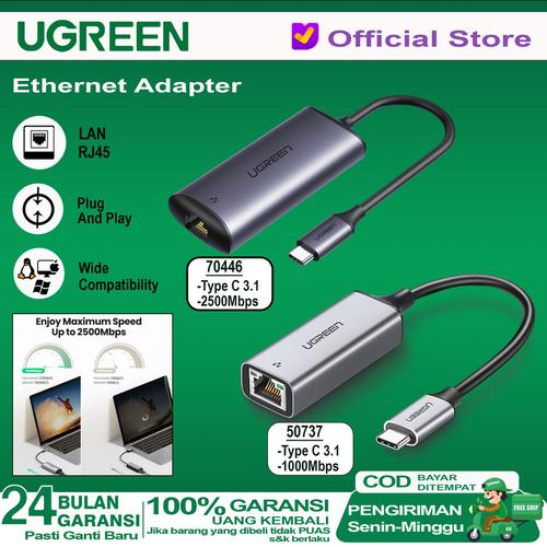 USB-C Zu RJ45 2.5G Adapter - Dual-Port Netzwerkadapter 2500Mbps Für Laptop & PC