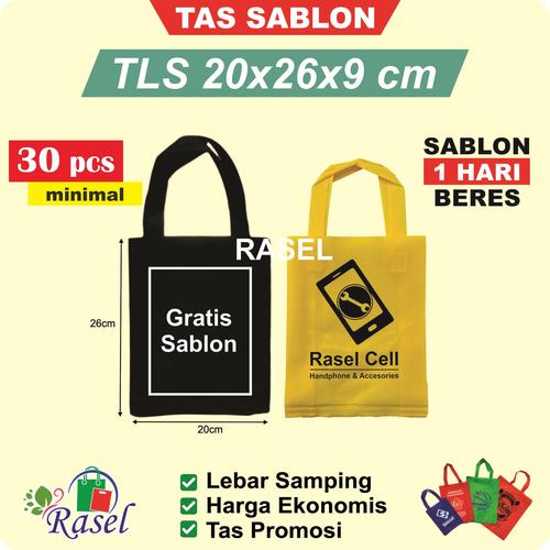 Tk Rasel Bul Jual Tas Sablon 20x26x10 cm tas kain / spunbond / goodie bag / souveni ...