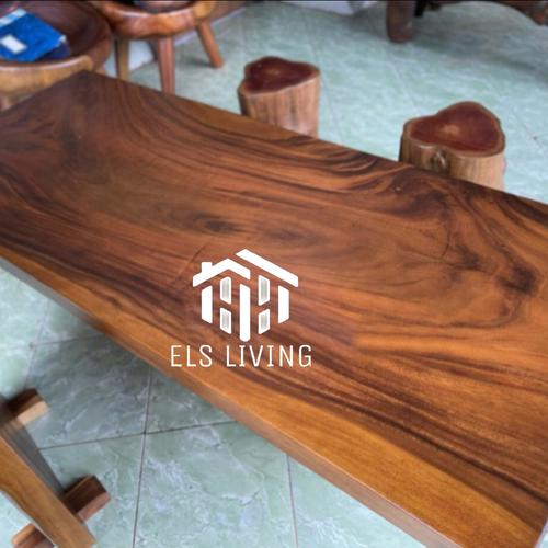 Jual TOP TABLE KAYU TREMBESII DAUN MEJA SISI FLAT KAYU SUAR Kab