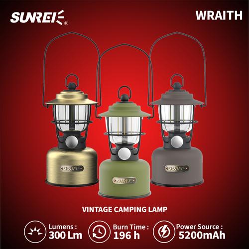 Promo Lampu Camping Sunrei Wraith Rechargeable Retro Glamping Lantern