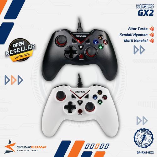 Jual Rexus Gaming Pro Gamepad Gladius GX2 - Hitam - Kab. Sukoharjo ...