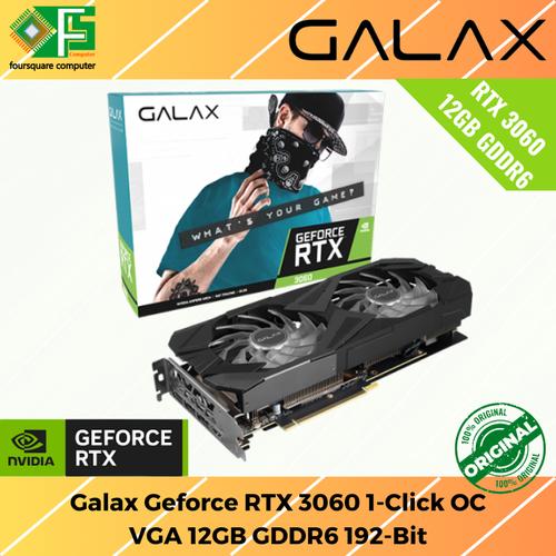 Jual VGA Galax nVidia Geforce RTX 3060 1-Click OC 12GB GDDR6 192 BIT ...