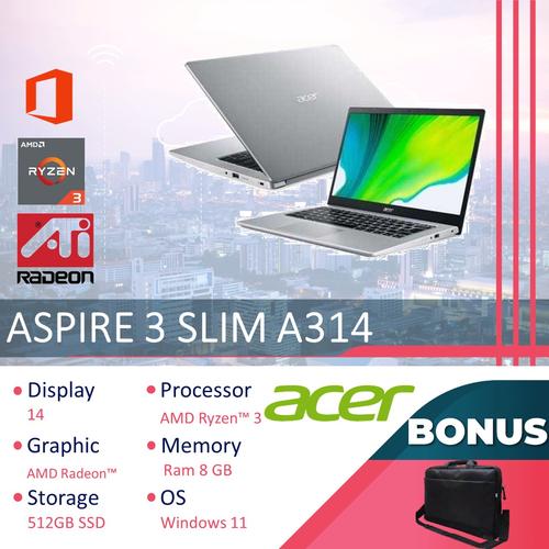 Jual ACER ASPIRE 3 SLIM A314 RYZEN 3 7320 8GB 512GB RADEON 610M 14 0 jual-acer-aspire-3-slim-a314-ryzen-3-7320-8gb-512gb-radeon-610m-14-0