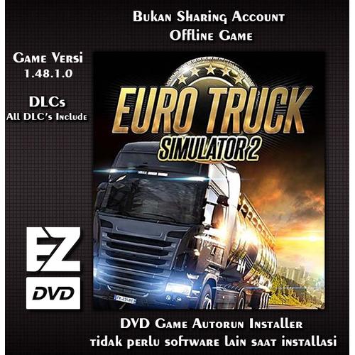 Euro Truck Simulator PC DVD Game Installer DVD Cover di Ez Games  Collections Tokopedia
