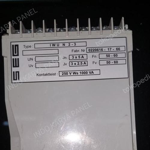 Jual Good Seg Current Relay Iwu N-2-3 Over Current Relay Sew Ready Stok ...