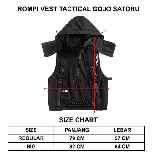 Jual Rompi Vest Tactical Gojo Satoru Anime Manga Jujutsu Kaisen Premium ...
