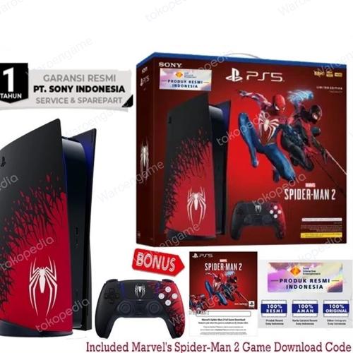 Promo PlayStation PS5 Disc Console Bundle Marvel Spiderman