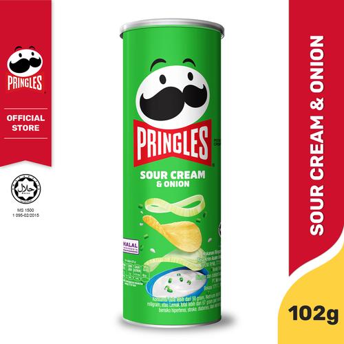 Jual Pringles Sour Cream & Onion Keripik 102gr Jakarta Timur Kellogg's & Pringles Official