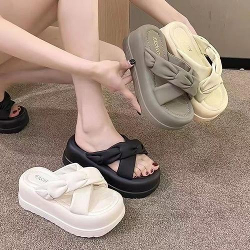 Sandal Wedges Wanita Import Sandal Wanita Wedges Tinggi Empuk 32 Putih,  37 di Storeclothingg Tokopedia