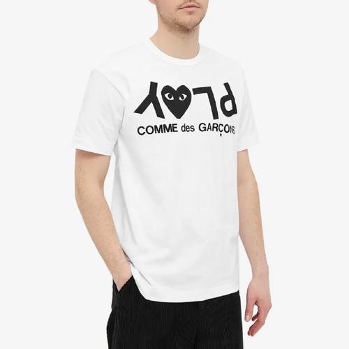 Kaos CDG/ Commes Des Garcons Center CDG Play Text T-Shirt Black, XL di  Copcopcop Tokopedia